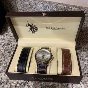 us polo watch set